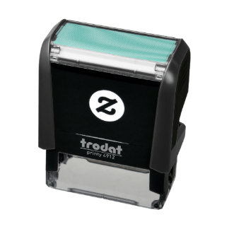 Create Your Own editable dark gray Self-inking Stamp