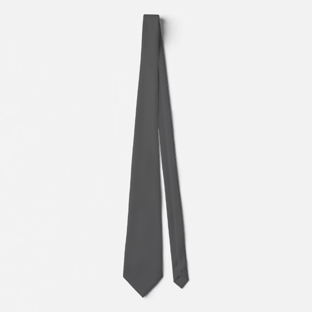 Create Your Own editable dark gray Tie (Front)