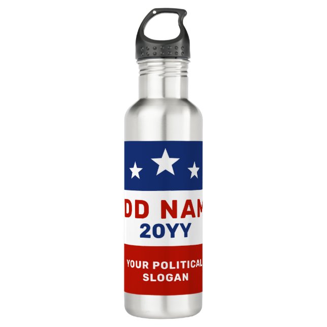 Create Your Own Election Campaign Water Bottle (Front)