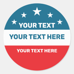 Create Your Own Election Classic Round Sticker
