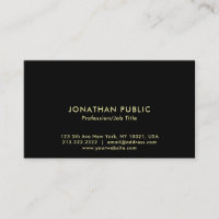 Create Your Own Elegant Black Gold Easy Plain