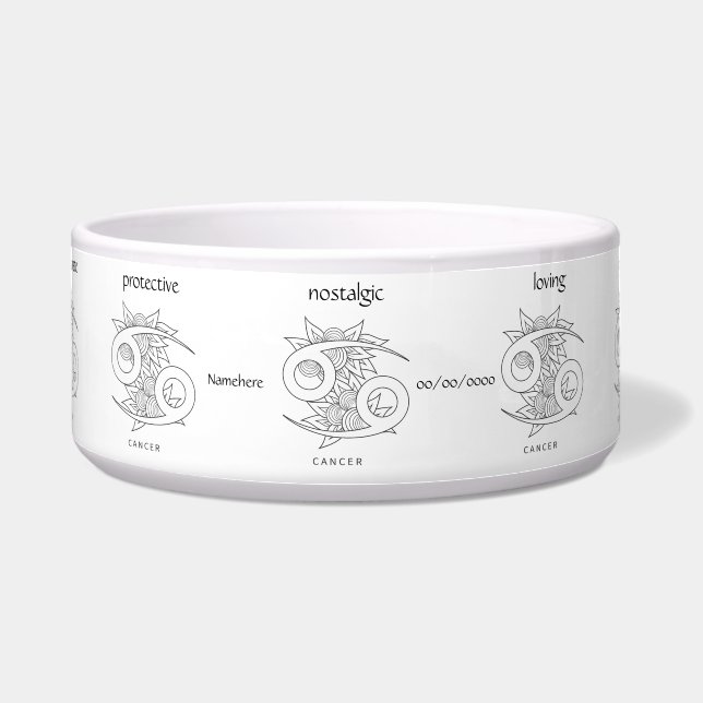 Create Your Own Elegant Black & White Cancer (Front)