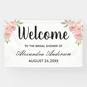 Create Your Own Elegant Bridal Shower Welcome Banner