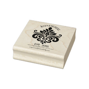 Create Your Own Elegant Calligraphy Fleur Lily Rubber Stamp