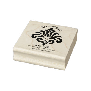 Create Your Own Elegant Calligraphy Tulip Flower Rubber Stamp