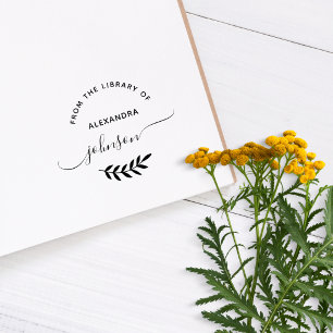 Create Your Own Elegant Custom Name Library  Rubber Stamp