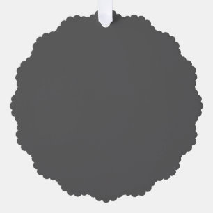 Create Your Own elegant dark gray Tree Decoration Card