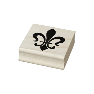 Create Your Own Elegant Fleur De Lis Rubber Stamp