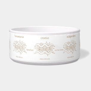 Create Your Own Elegant Gold & White Aquarius