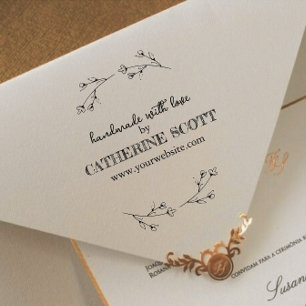 Create Your Own Elegant Handmade Name Rubber Stamp