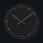 Create Your Own elegant Hebrew Clock, Personalised Round Clock<br><div class="desc">Wall Clock (HEBREW Numerals): Create Your Own - personalised professional branded item with custom logo / photo and easy further adjustments by adding text,  background colours or more images. Simple way to personalise your business,  create cool gifts for your family & friends for every occasion.</div>