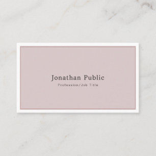 Create Your Own Elegant Modern Professional Plain Business Card