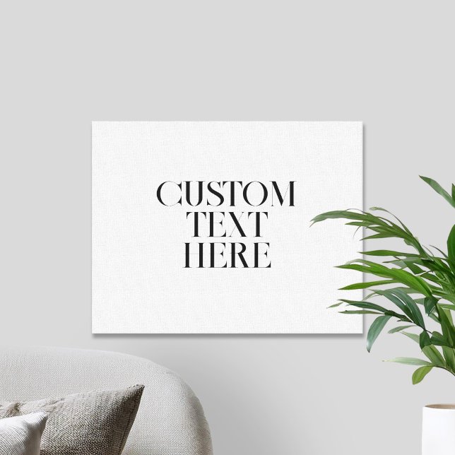 Create Your Own Elegant Modern Quote Canvas Print (Creator Uploaded)