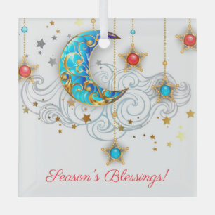 Create Your Own Elegant Moon and Stars Glass Tree Decoration