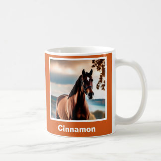 Create Your Own Elegant Personalised Horse Photo Coffee Mug
