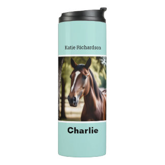 Create Your Own Elegant Personalised Horse Photo Thermal Tumbler