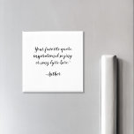 Create Your Own Elegant Script Custom Quote Magnet<br><div class="desc">Create your own custom quote magnet. Features minimalist elegant script typography.</div>