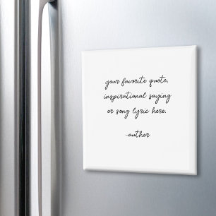 Create Your Own Elegant Script Custom Quote Magnet