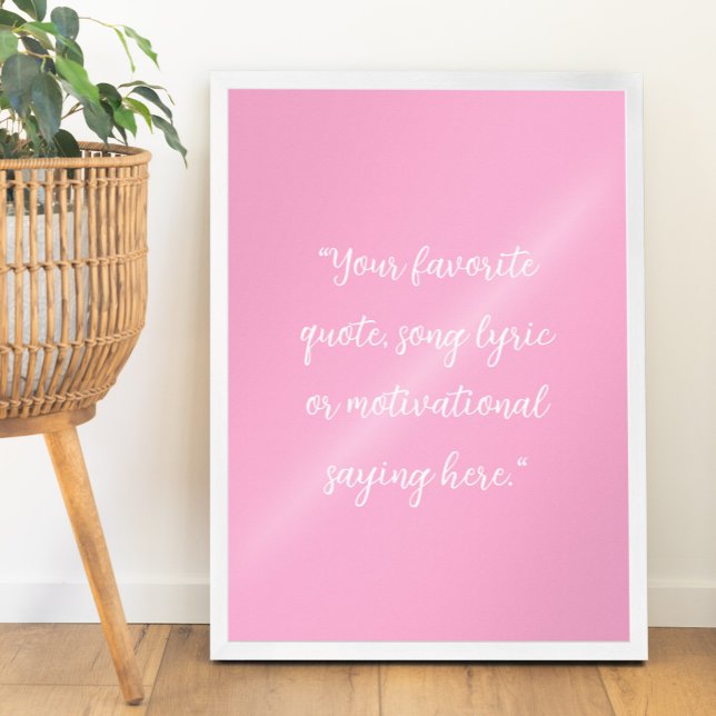 Create Your Own Elegant Script Custom Quote Poster (Creator Uploaded)