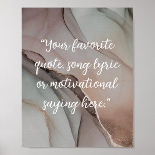 Create Your Own Elegant Script Quote Poster