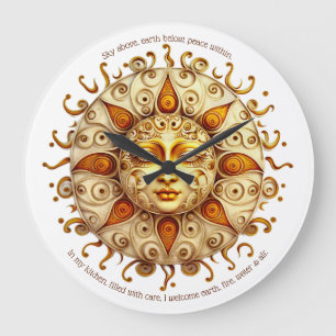 Create Your Own Elegant Steampunk Sun Large Clock
