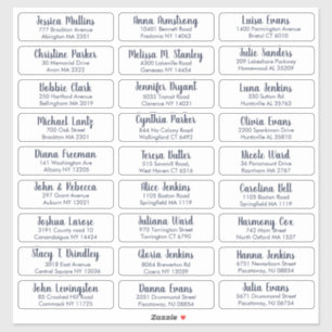 Create Your Own Elegant Wedding Guest Address