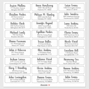 Create Your Own Elegant Wedding Guest Address