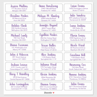 Create Your Own Elegant Wedding Guest Address