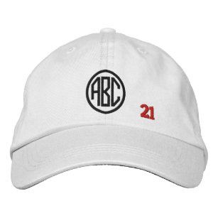 Create Your Own Embroidered Custom Monogram V21 Embroidered Hat