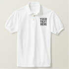 Create Your Own Embroidered Text Polo