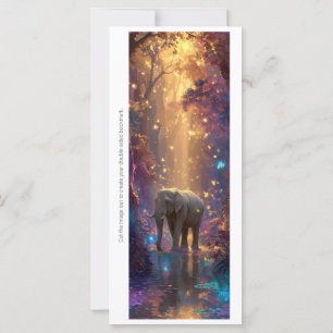 Create Your Own Enchanted Elephant Bookmark Card