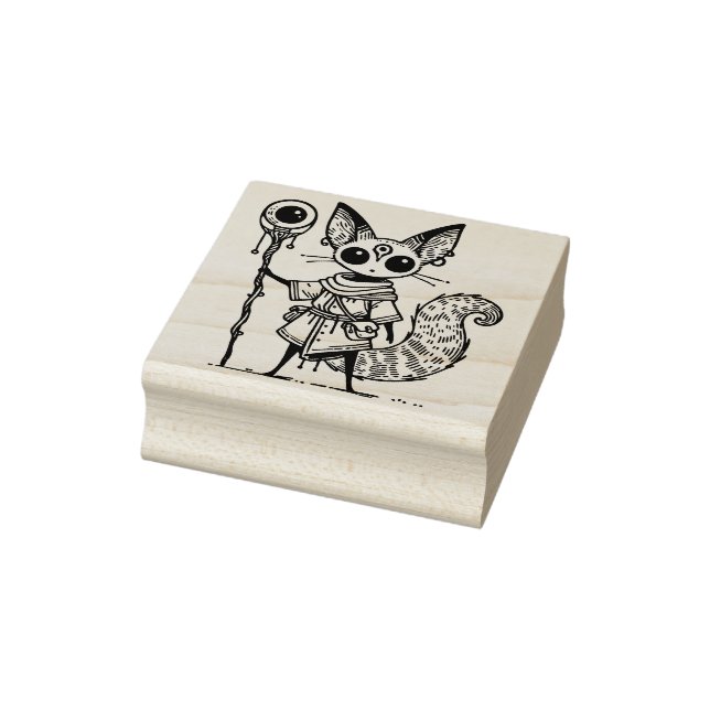 Create Your Own Enchanted Fennec Fox Mystic Rubber Stamp (Stamp)