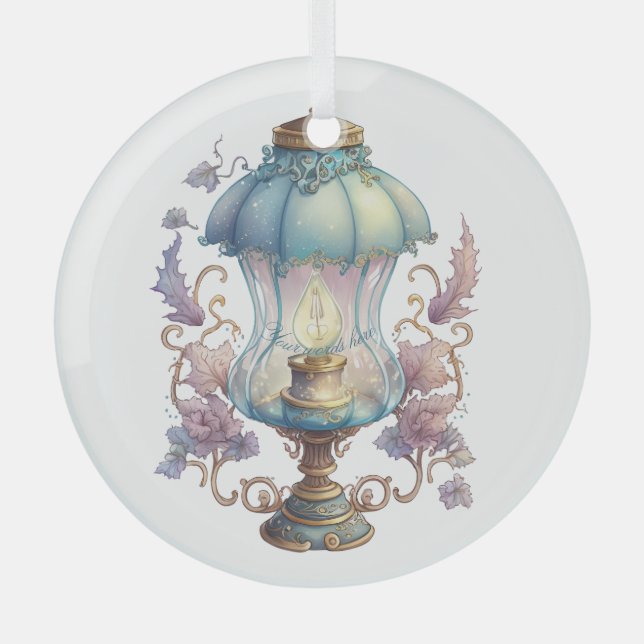 Create Your Own Enchanting Fairy Lamp Glass Tree Decoration (Front)