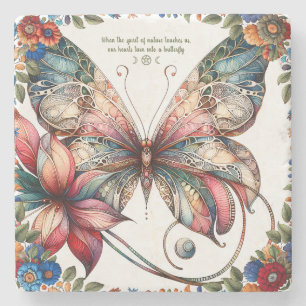 Create Your Own Enchanting Gypsy Butterfly Stone Coaster