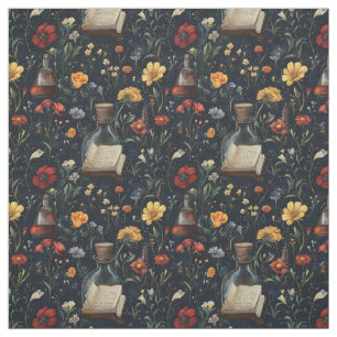 Create Your Own Enchanting Wildflower Magic Black Fabric