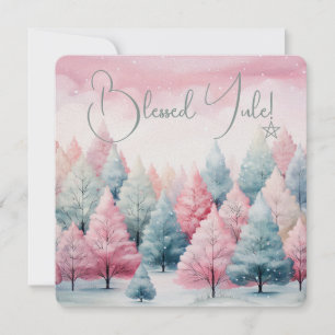 Create Your Own Enchanting Yule Pine Tree Forest Card