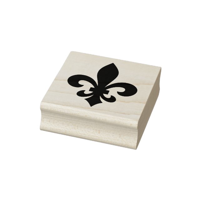 Create Your Own Executive Fleur De Lis Rubber Stamp (Stamp)