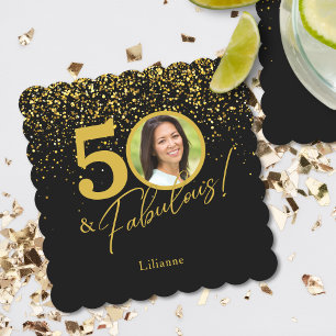 Create Your Own Fabulous Birthday Photo Paper Coaster