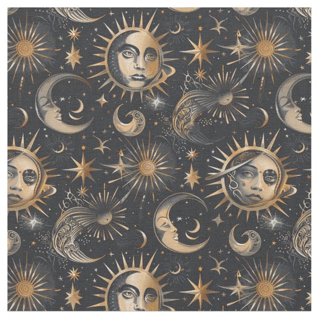 Create Your Own Faces in the Sky Celestial Fabric (Close Up)