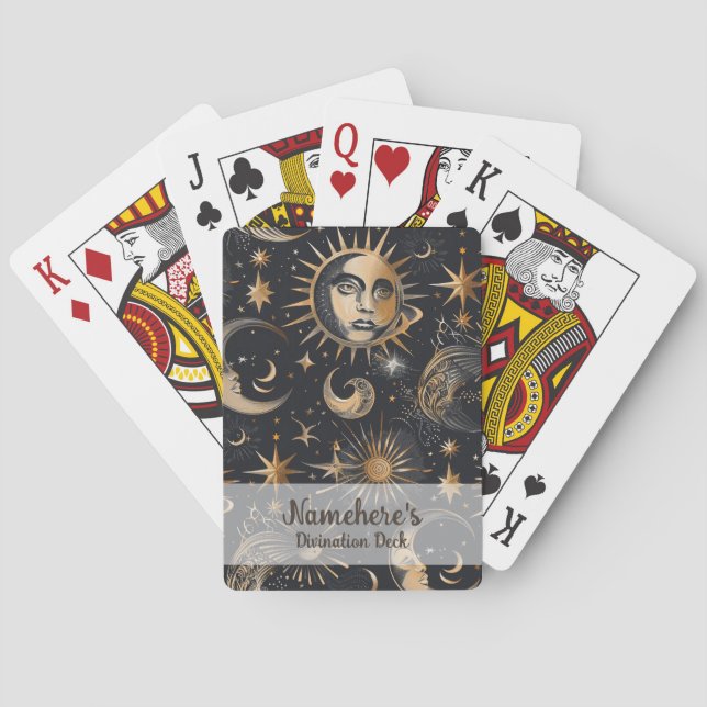 Create Your Own Faces in the Sky Celestial Playing Cards (Back)