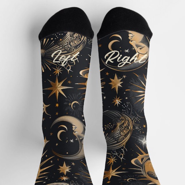 Create Your Own Faces in the Sky Celestial Socks (Top)