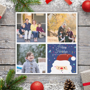 Create Your Own Family Christmas Photo Collage Holiday Card