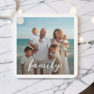Create Your Own Family Double Sided 5 Photo Custom Key Ring