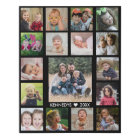 Create Your Own Family Name 17 Photo Collage Black