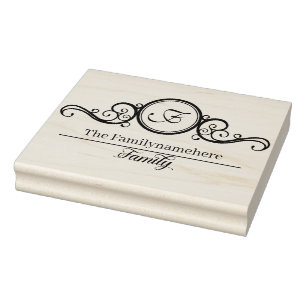 Create Your Own Family Name Signature Rubber Stamp
