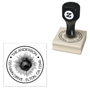 Create Your Own Family Name  Sunflower Rubber Stam Rubber Stamp