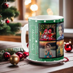 Create your own family photo collage Christmas Coffee Mug<br><div class="desc">Custom photo collage and monogrammed Christmas mug
You can add your own most beautiful photos and change your name.
You can easily change the photos,  add your own special photos.
Beautiful gift for family,  friends,  grandparents !
If you need help please contact mel</div>
