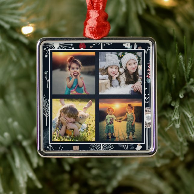 Create your own family photo collage metal tree decoration (Tree)