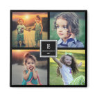 Create your own family photo collage monogrammed