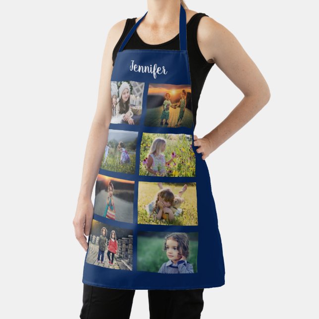 Create your own family photo collage name apron (Insitu)